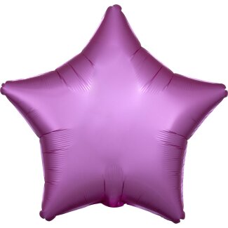 Folienballon Stern 48cm Seidenglanz flamingo