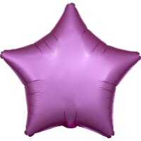 Folienballon Stern 48cm Seidenglanz flamingo