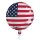 Folienballon USA Flagge rund