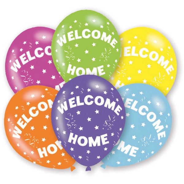 Luftballons Welcome Home 6er