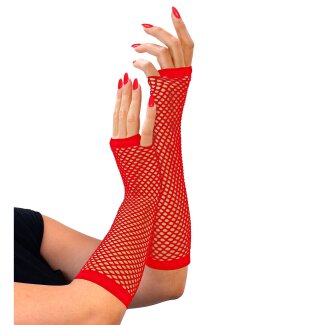 WIDMANN Netzhandschuhe fingerlos rot 33cm