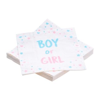 Servietten Boy or Girl 20teilig