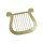 Asterix Harfe gold 27,6x0,4x23cm