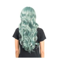 CHAKS Langhaarperücke Divine Luna Gewellt grün 66cm