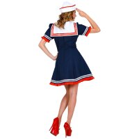 Kostüm Matrosin Kleid, Netzunterrock & Hut