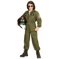 Kinderkostüm Kampfjet Pilot Overall
