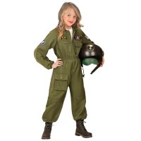 Kinderkostüm Kampfjet Pilot Overall