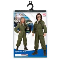 Kinderkostüm Kampfjet Pilot Overall