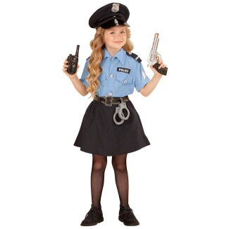 Kinderkostüm Polizistin hellblau