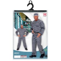 Kostüm Häftling weiß-schwarz