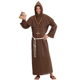 Mönch mit Robe, Gürtel & Kapuze