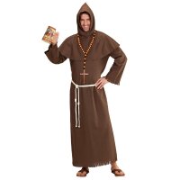 Mönch mit Robe, Gürtel & Kapuze
