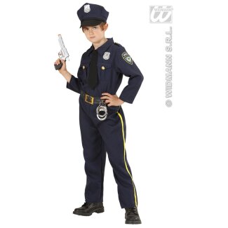 Kinderkostüm Polizist Hemd mit Schlips, Hose
