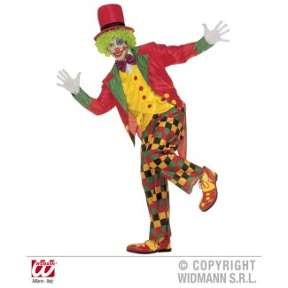 Kostüm Clown Frack, Weste, Fliege,