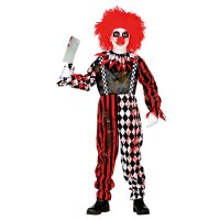 Kinderkostüm Killerclown Overall Kragen