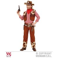Kinderkostüm Cowboy Weste, Hose, Gürtel