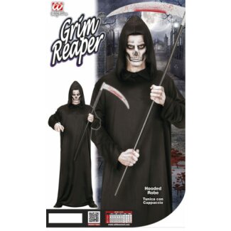 Kostüm Sensenmann Robe mit Kapuze