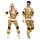 Kostüm Trainingsanzug goldene Totenköpfe