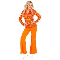 Bluse Bubbles 70er Jahre orange