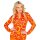 Bluse Bubbles 70er Jahre orange
