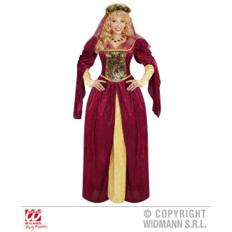 Damenkostüm Königin Kleid & Kopfbedeckung