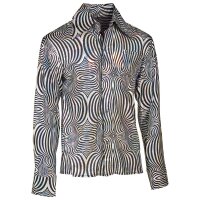 Hemd The 70s Disco Style silber