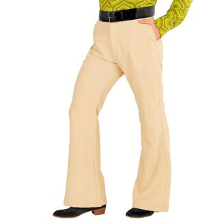 Hose 70er für Herren, beige