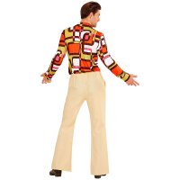Hose 70er für Herren, beige