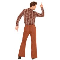 Hose 70er Jahre für Herren, braun