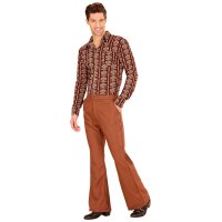 Hose 70er Jahre für Herren, braun