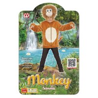 Kinderkostüm Affe, Kapuze und Maske