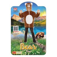 Kinderkostüm Bär Kapuze und Maske