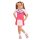 Kinderkostüm Cheerleader weiß/pink