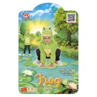 Kinderkostüm Frosch mit Kapuze und Maske