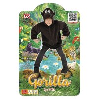 Kinderkostüm Gorilla mit Kapuze und Maske