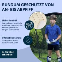Torwarthandschuhe Blau/Weiß