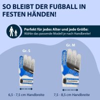 Torwarthandschuhe Blau/Weiß