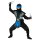 Kinderkostüm Kombat Ninja Set, blau