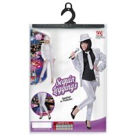 Paillettenleggings silber