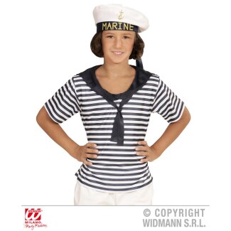 Marine Set mit Shirt und Hut