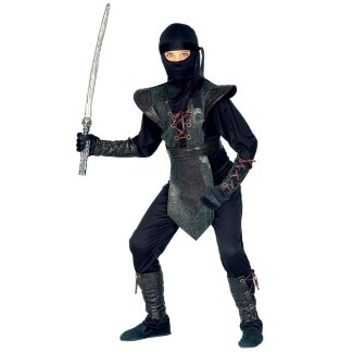 Kinderkostüm Ninja Master, schwarz