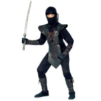 Kinderkostüm Ninja Master, schwarz