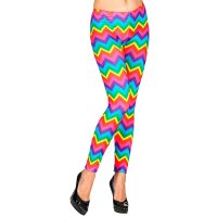 Leggings Regenbogen neon