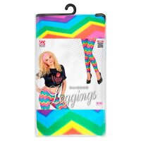Leggings Regenbogen neon