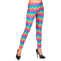 Leggings Regenbogen neon