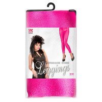 Leggings pink metallic