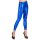 Leggings blau metallic