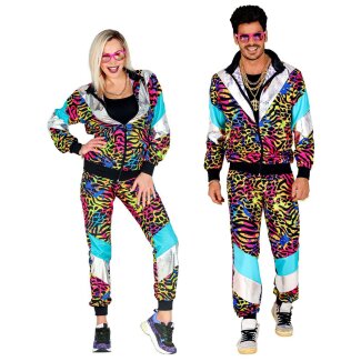 Kostüm Trainingsanzug Animalprint bunt