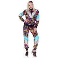 Kostüm Trainingsanzug Animalprint bunt
