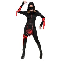 Kostüm Ninja Overall, Maske & Gürtel